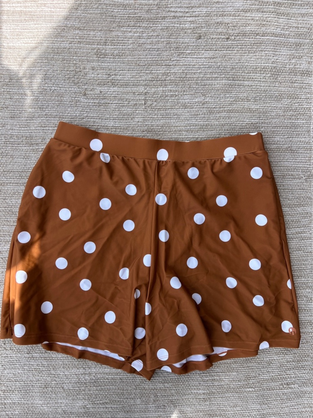 Honey Mark Copper Dot Salty Shorts Polkadot Swim shorts size XL
